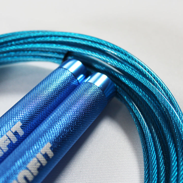 Speed rope PREMIUM - azul - RUNFIT Accesorios Fitness