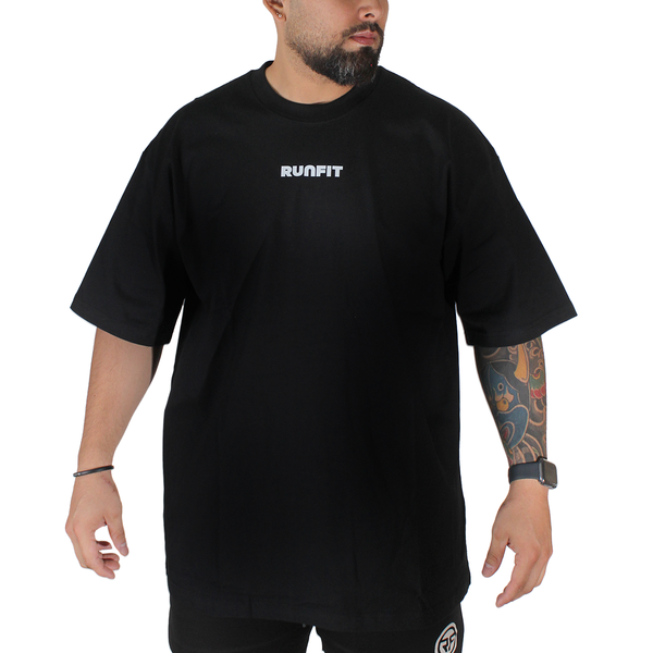 Playera - Oversized Classic RUNFIT Negra H