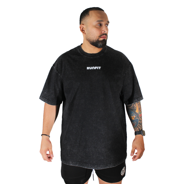 Playera - Oversized Classic RUNFIT Ceniza H