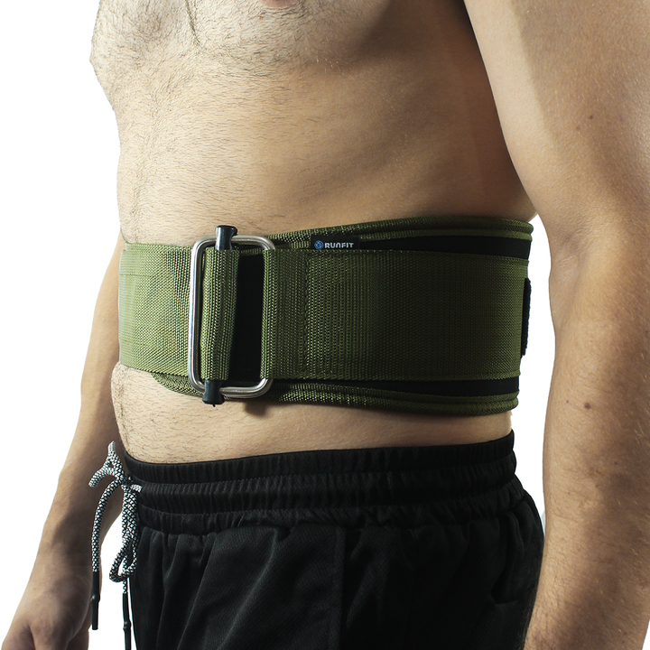 Cinturón de levantamiento - verde militar - RUNFIT Accesorios Fitness