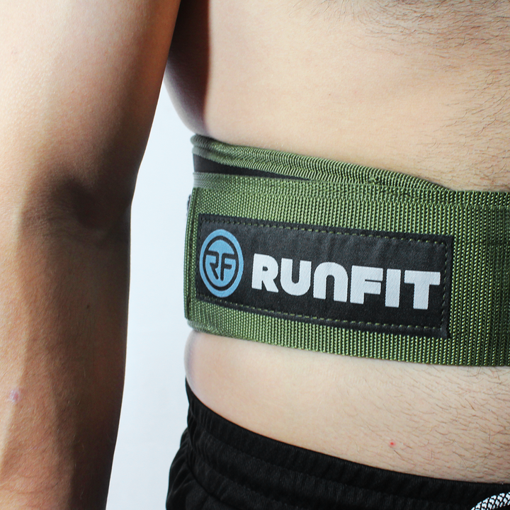 Cinturón de levantamiento - verde militar - RUNFIT Accesorios Fitness
