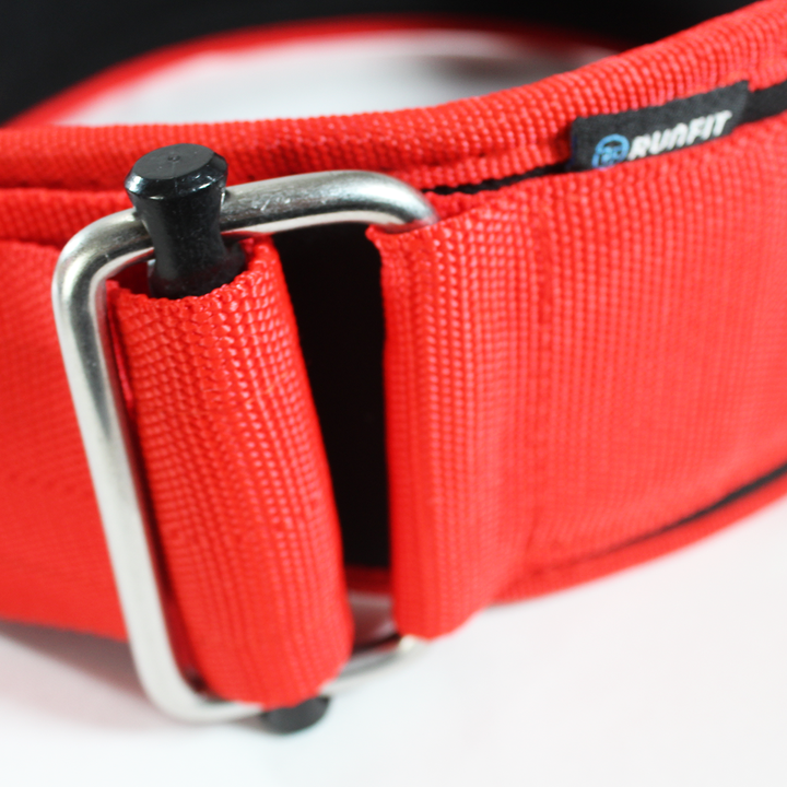 Cinturón de levantamiento - rojo - RUNFIT Accesorios Fitness