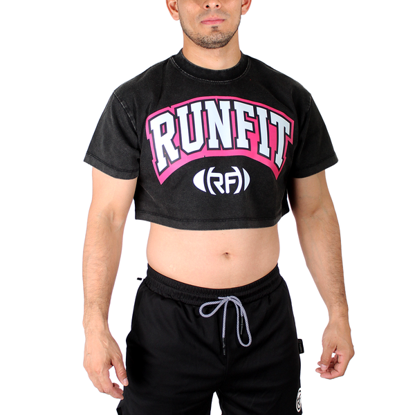 Playera - Crop Top Steel Pink H