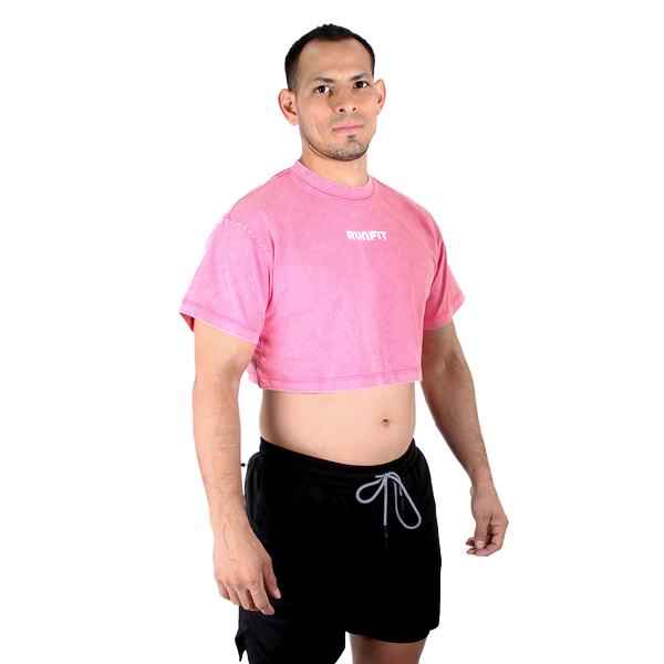 Playera - Crop Top Classic RUNFIT Rosa H