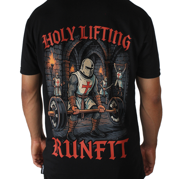 Playera - HOLY LIFTING RUNFIT - Negra