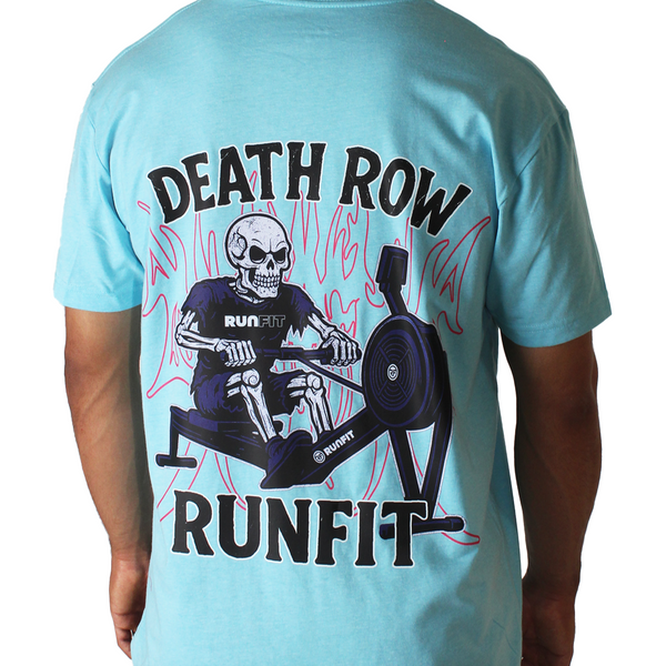 Playera - DEATH ROW RUNFIT - Azul cielo