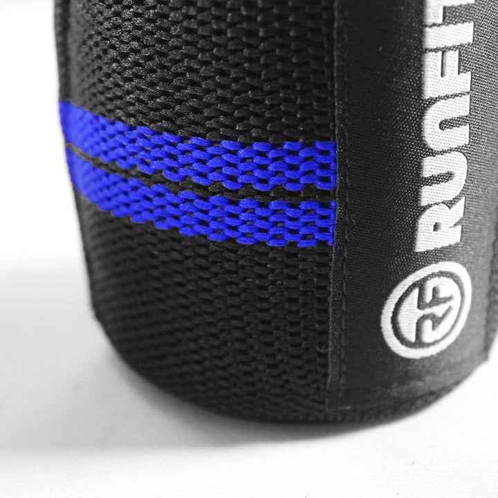 Muñequeras elásticas azules - RUNFIT Accesorios Fitness