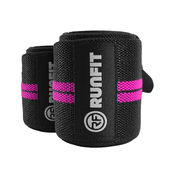 Muñequeras elásticas rosas - RUNFIT Accesorios Fitness