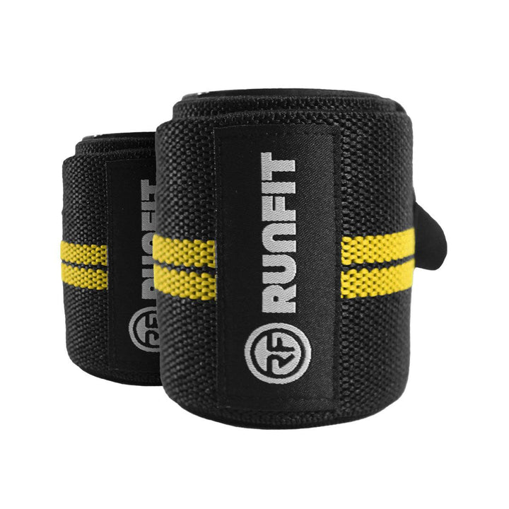 Muñequeras elásticas amarillas - RUNFIT Accesorios Fitness