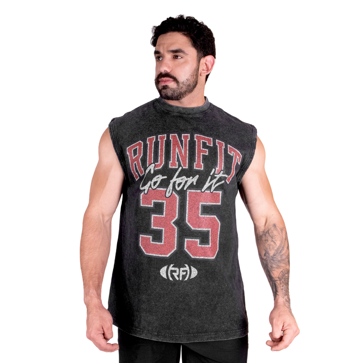 Playera RUNFIT Tank de Algodón 240 GSM | Comodidad y Rendimiento ...