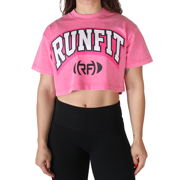 Playera - Crop Top Steel pink V2