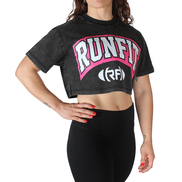 Playera - Crop Top Steel pink