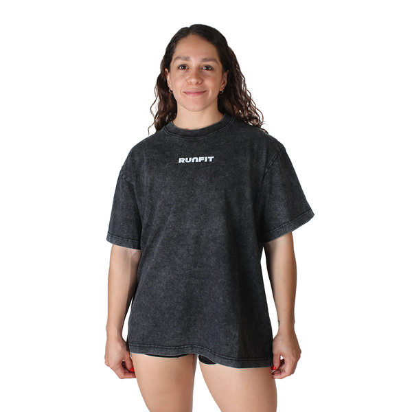 Playera - Oversized Classic RUNFIT Ceniza