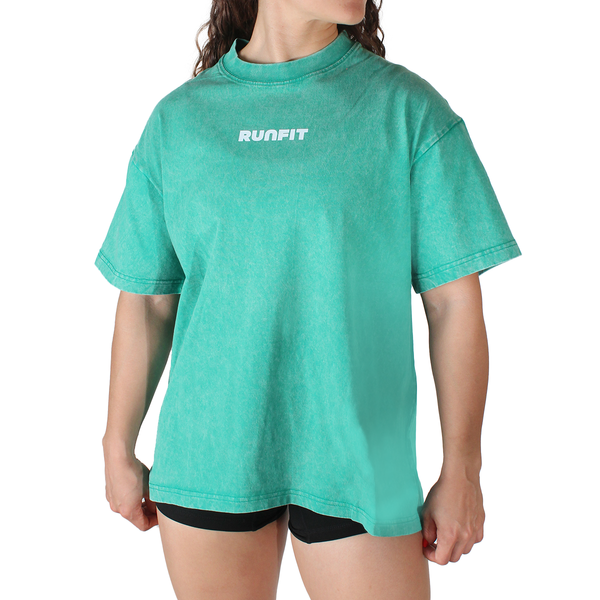 Playera - Oversized Classic RUNFIT Menta