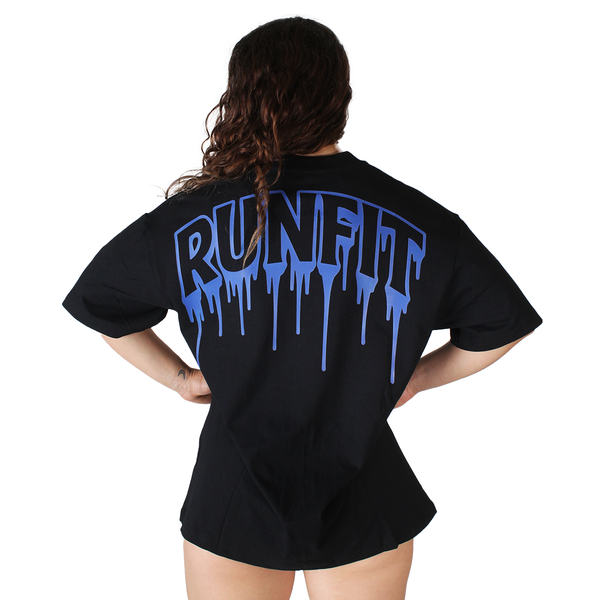 Playera - Oversized Blue Collapse