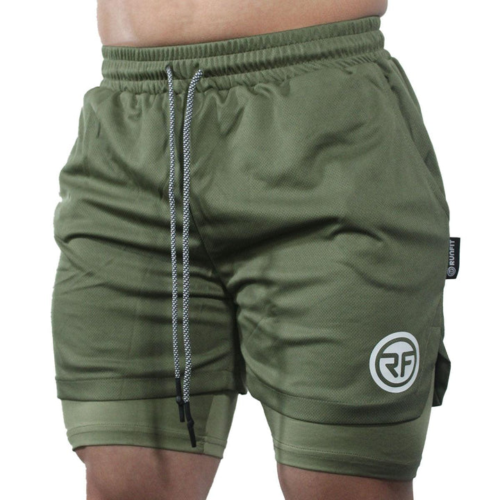 SHORT - VERDE MILITAR - RUNFIT Accesorios Fitness