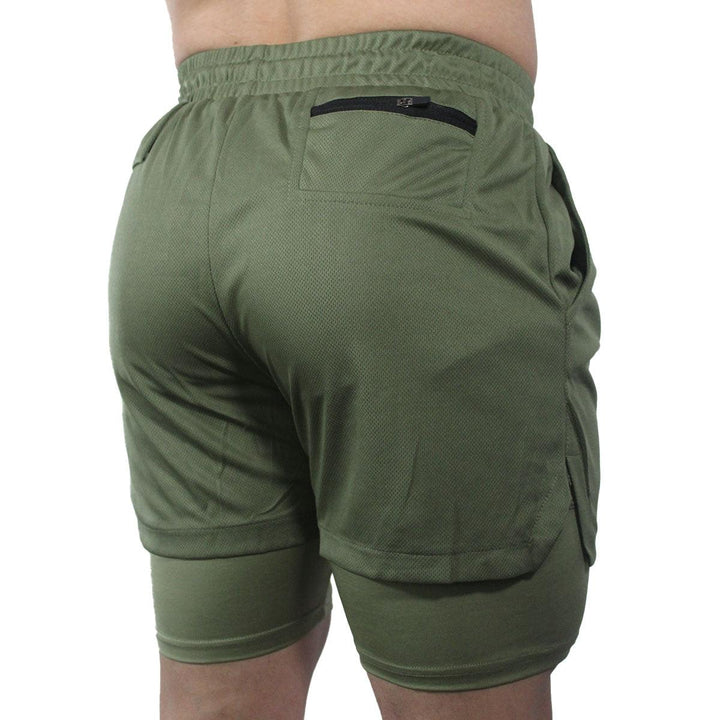 SHORT - VERDE MILITAR - RUNFIT Accesorios Fitness