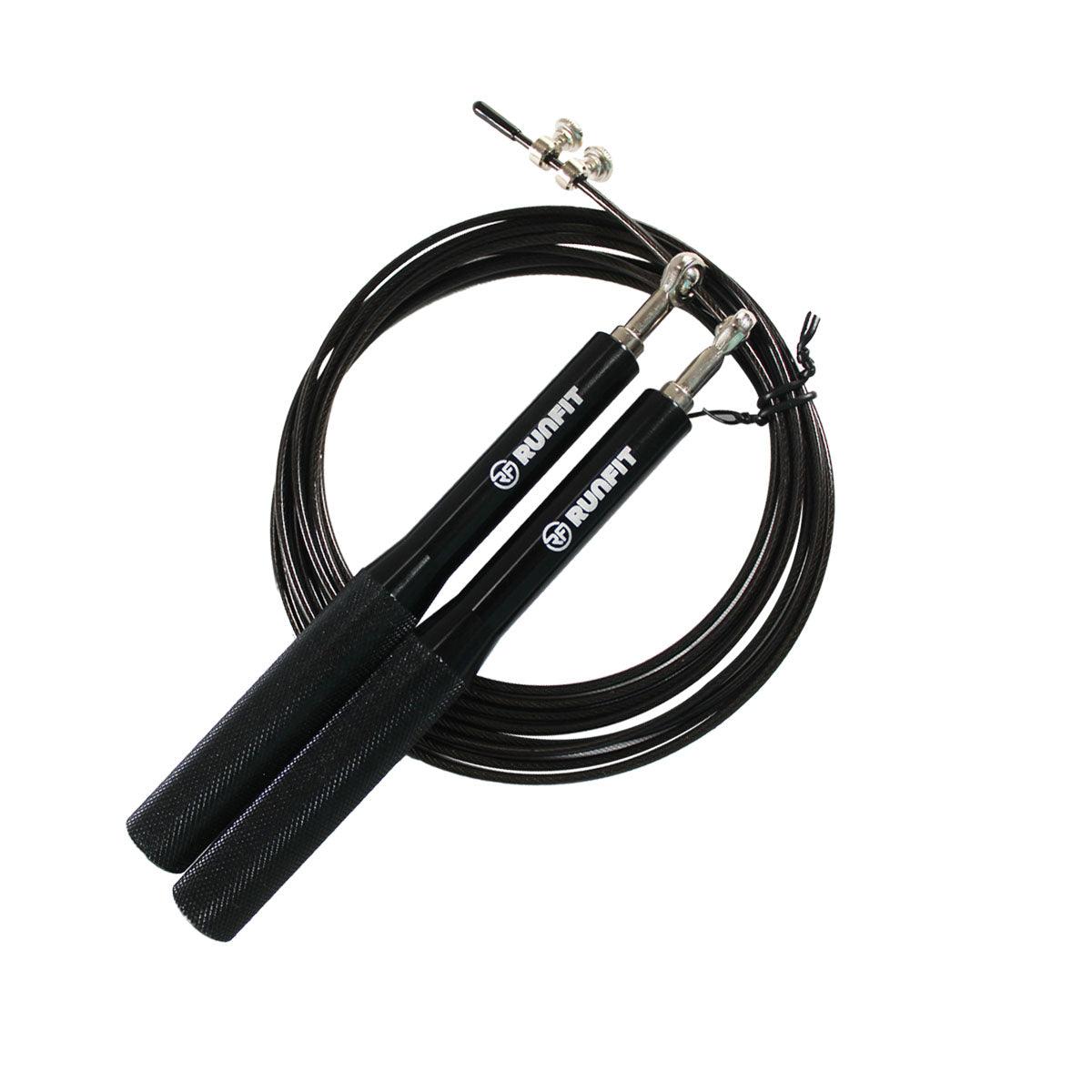 Speed Rope aluminio negra – RUNFIT Accesorios Fitness
