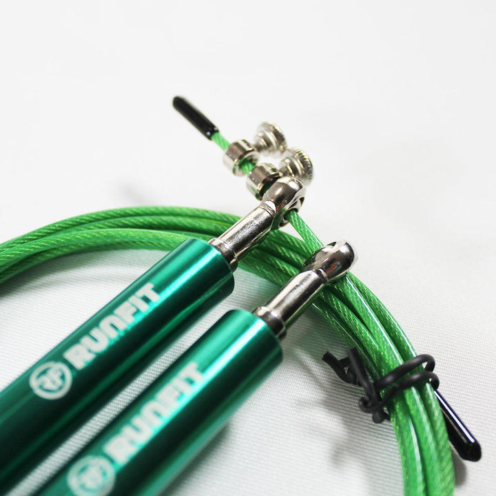 Speed Rope aluminio verde - RUNFIT Accesorios Fitness