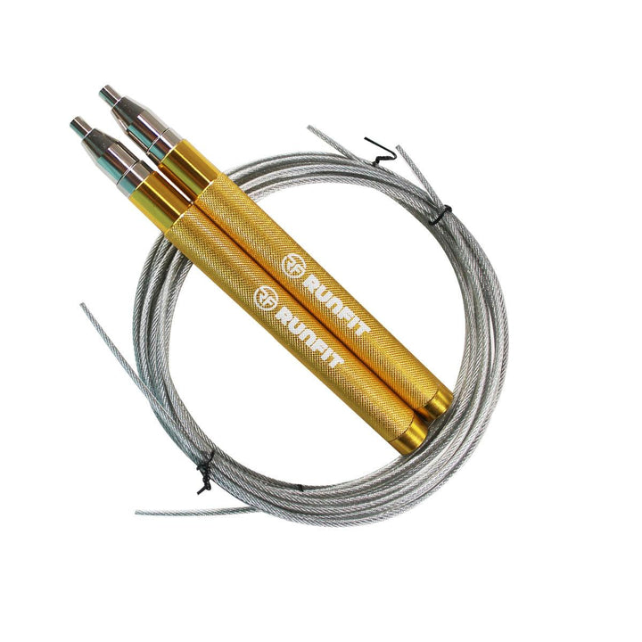 Speed rope PREMIUM - dorada - RUNFIT Accesorios Fitness