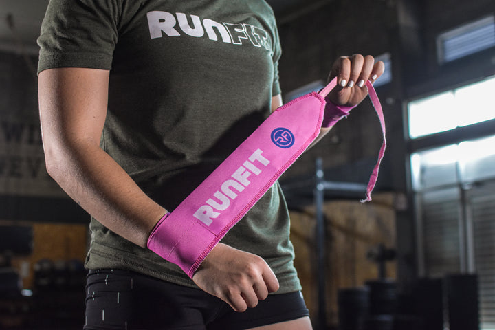 Muñequeras de tela - rosa - RUNFIT Accesorios Fitness