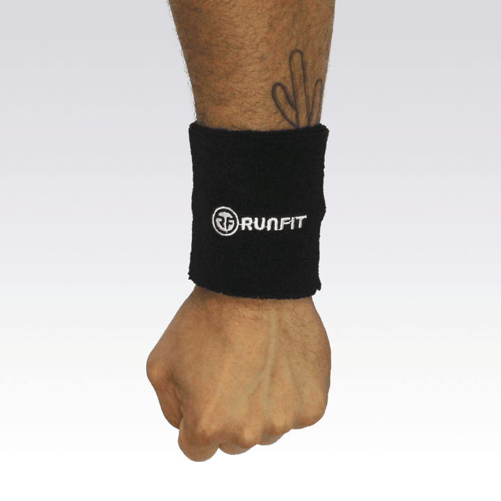 Muñequeras deportivas RUNFIT- Negras - Accesorios Fitness