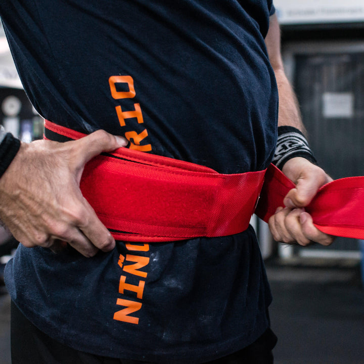 Cinturón de levantamiento - rojo - RUNFIT Accesorios Fitness