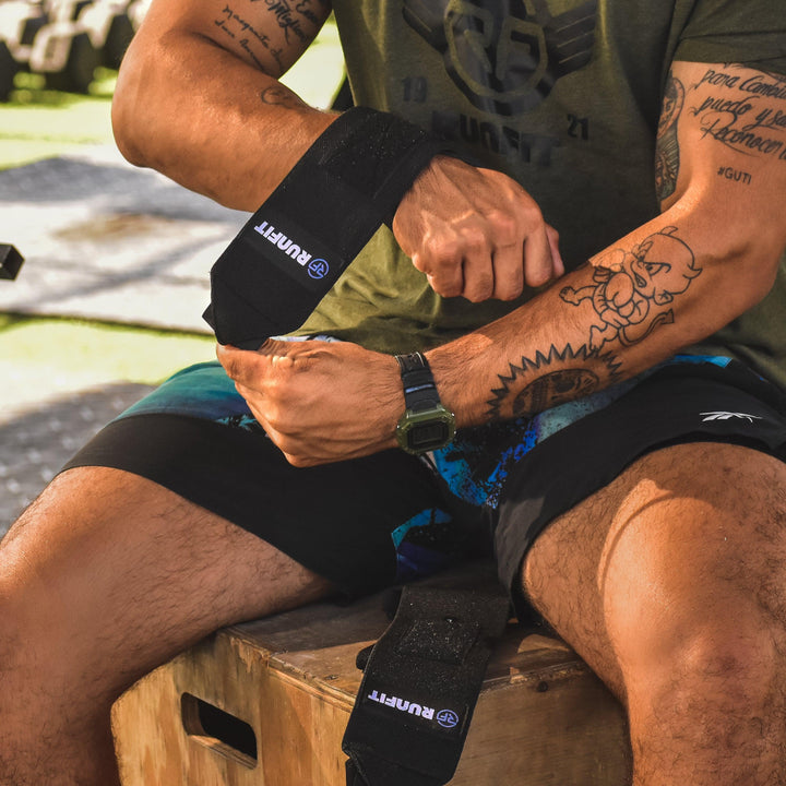 Muñequeras elásticas grises - RUNFIT Accesorios Fitness