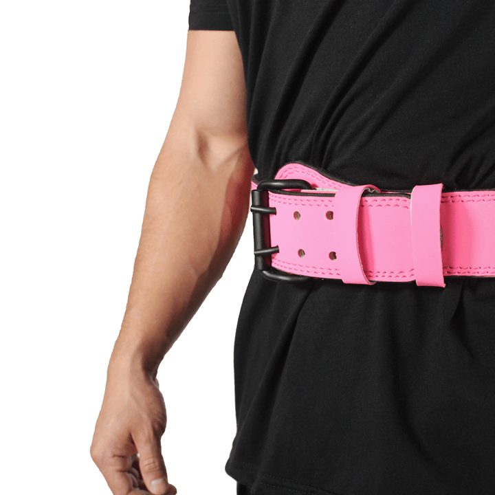 Cinturón de levantamiento de cuero - rosa - RUNFIT Accesorios Fitness