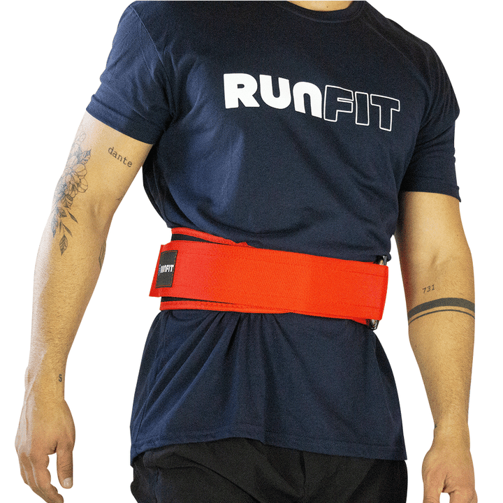 Cinturón de levantamiento - rojo - RUNFIT Accesorios Fitness