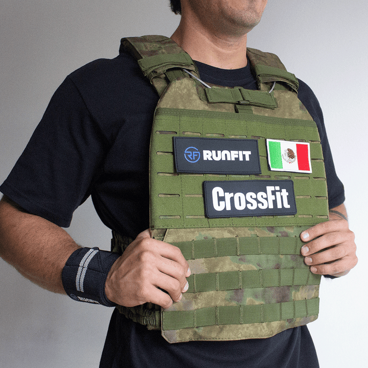 Chaleco + 2 parches + PARCHE PERSONALIZADO GRATIS - RunFit - go for it