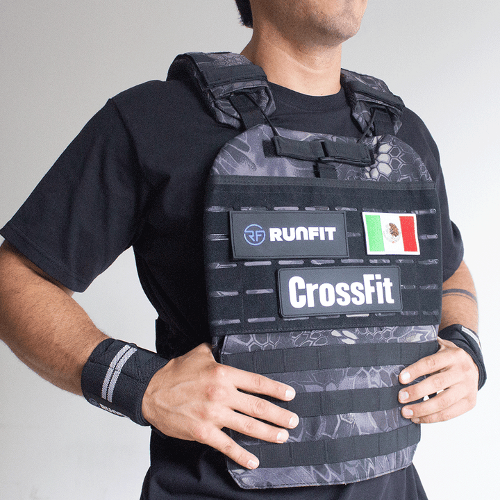 Chaleco + 2 parches + PARCHE PERSONALIZADO GRATIS - RunFit - go for it