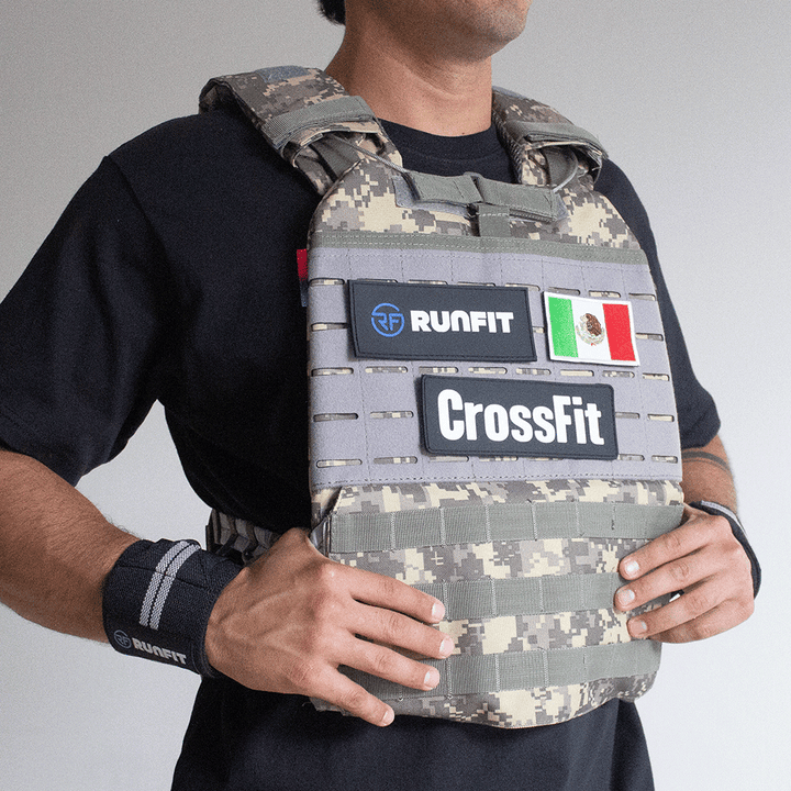 Chaleco + 2 parches + PARCHE PERSONALIZADO GRATIS - RunFit - go for it