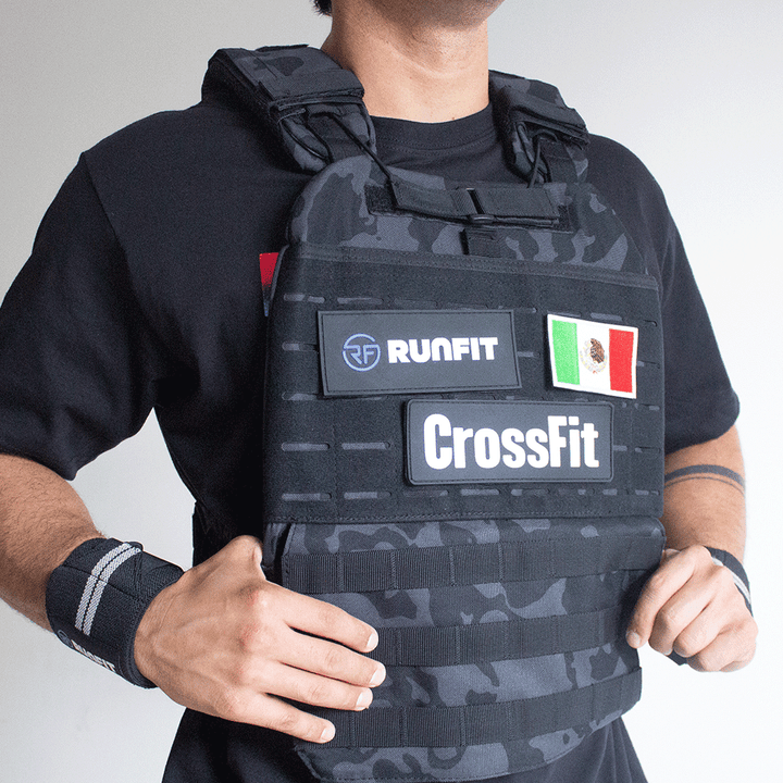 Chaleco + 2 parches + PARCHE PERSONALIZADO GRATIS - RunFit - go for it