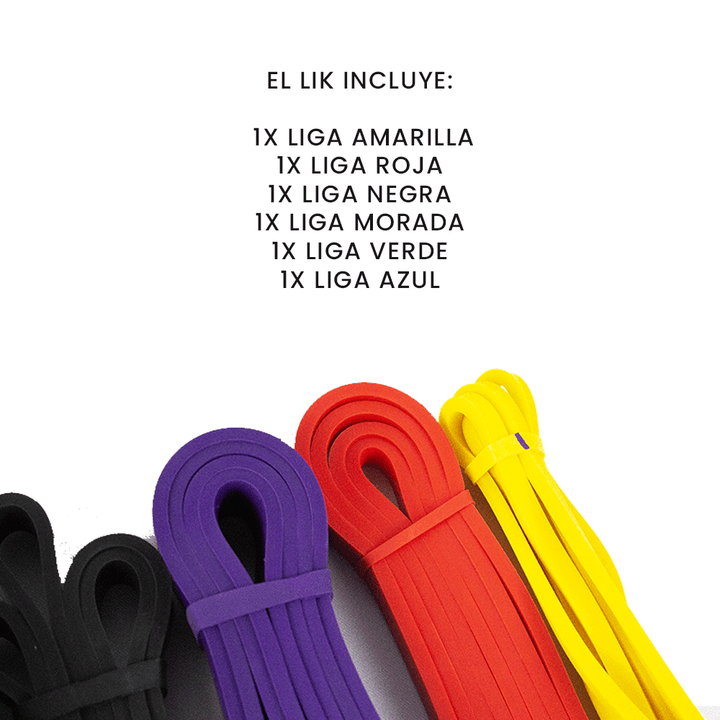 kit 6 ligas de resistencia - pull ups - RunFit - go for it