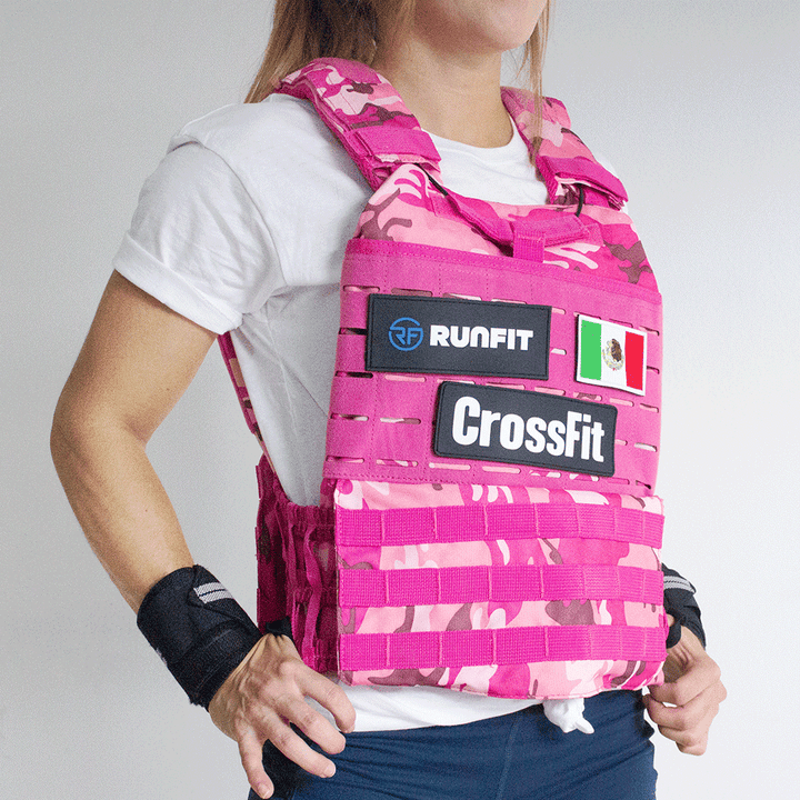Chaleco + 2 parches + PARCHE PERSONALIZADO GRATIS - RunFit - go for it