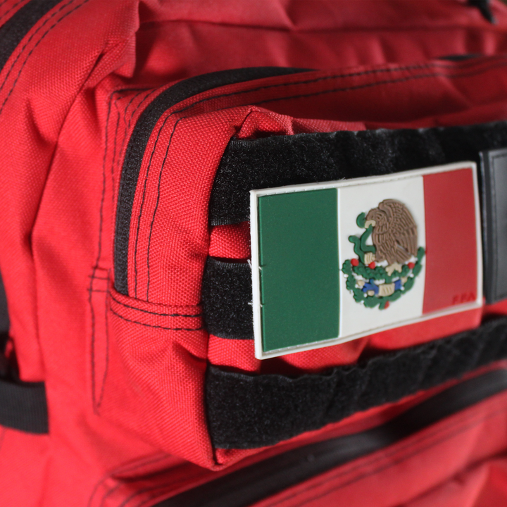 Mochila Táctica 45L - Roja negra - RUNFIT Accesorios Fitness