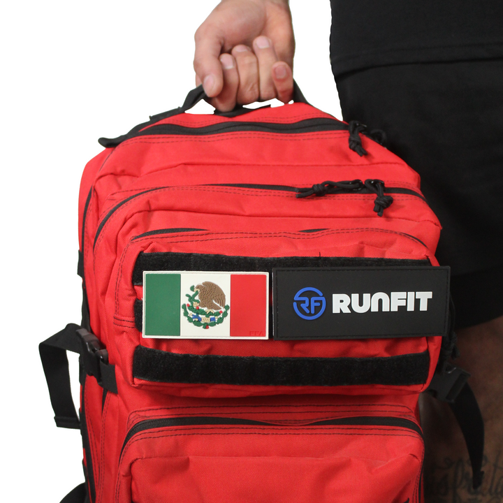 Mochila Táctica 45L - Roja negra - RUNFIT Accesorios Fitness
