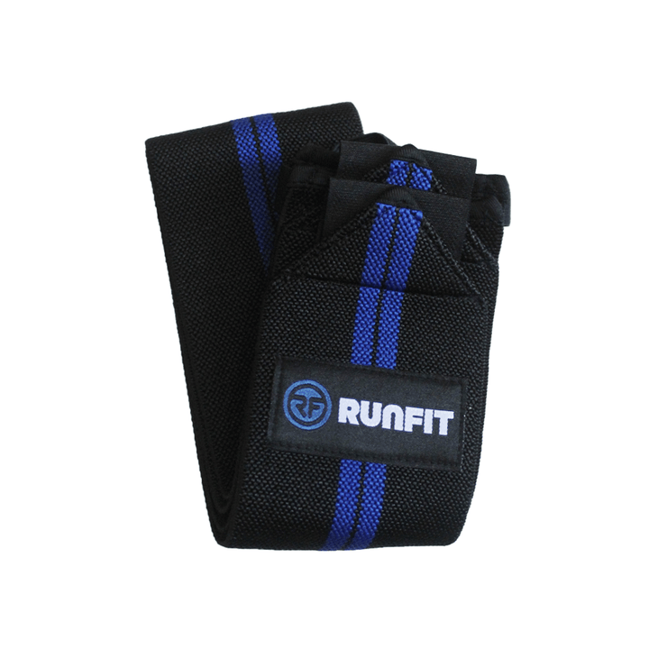 Muñequeras elásticas azules - RunFit - go for it