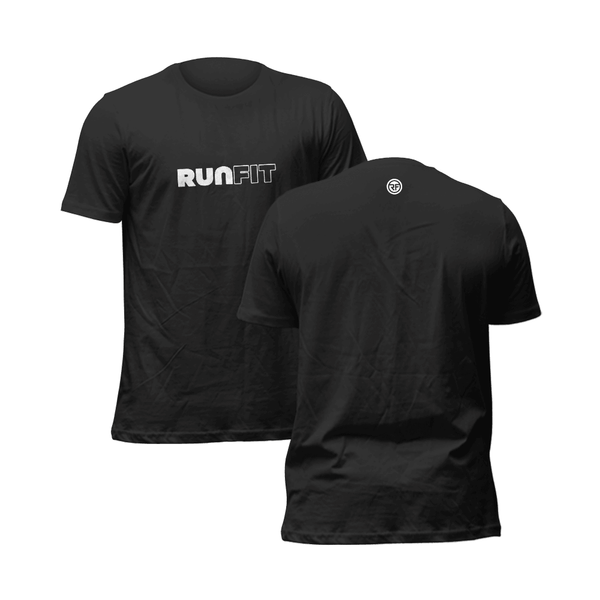 Playera - Basic Runfit negra - PERSONALIZADA - RunFit - go for it