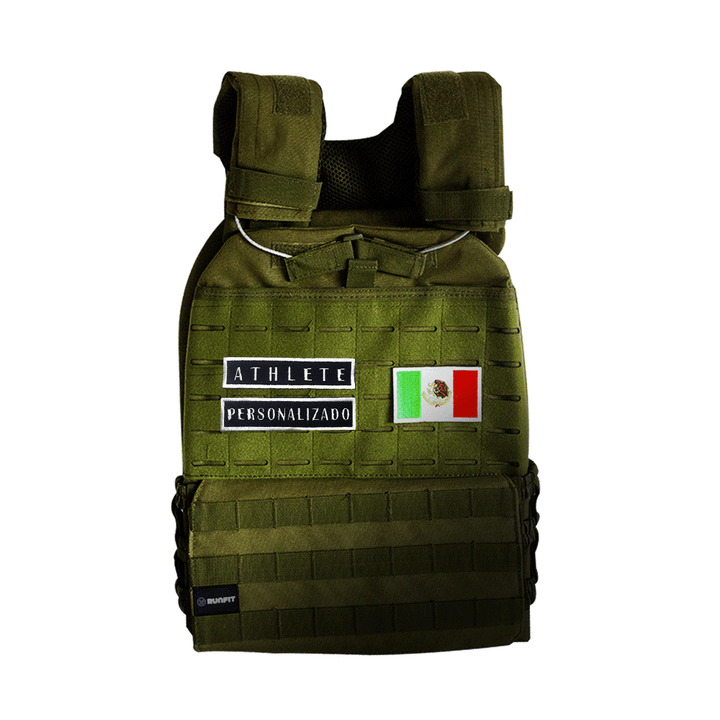 Chaleco + 2 parches + PARCHE PERSONALIZADO GRATIS - RunFit - go for it