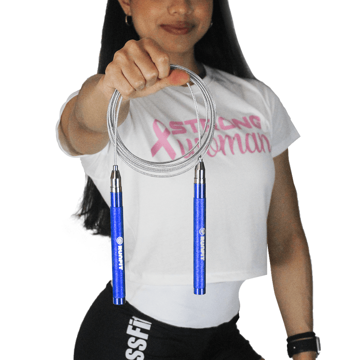Speed rope PREMIUM - azul - RUNFIT Accesorios Fitness