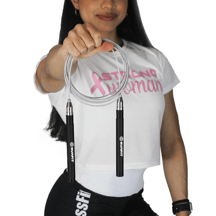 Speed rope PREMIUM - negra - RUNFIT Accesorios Fitness